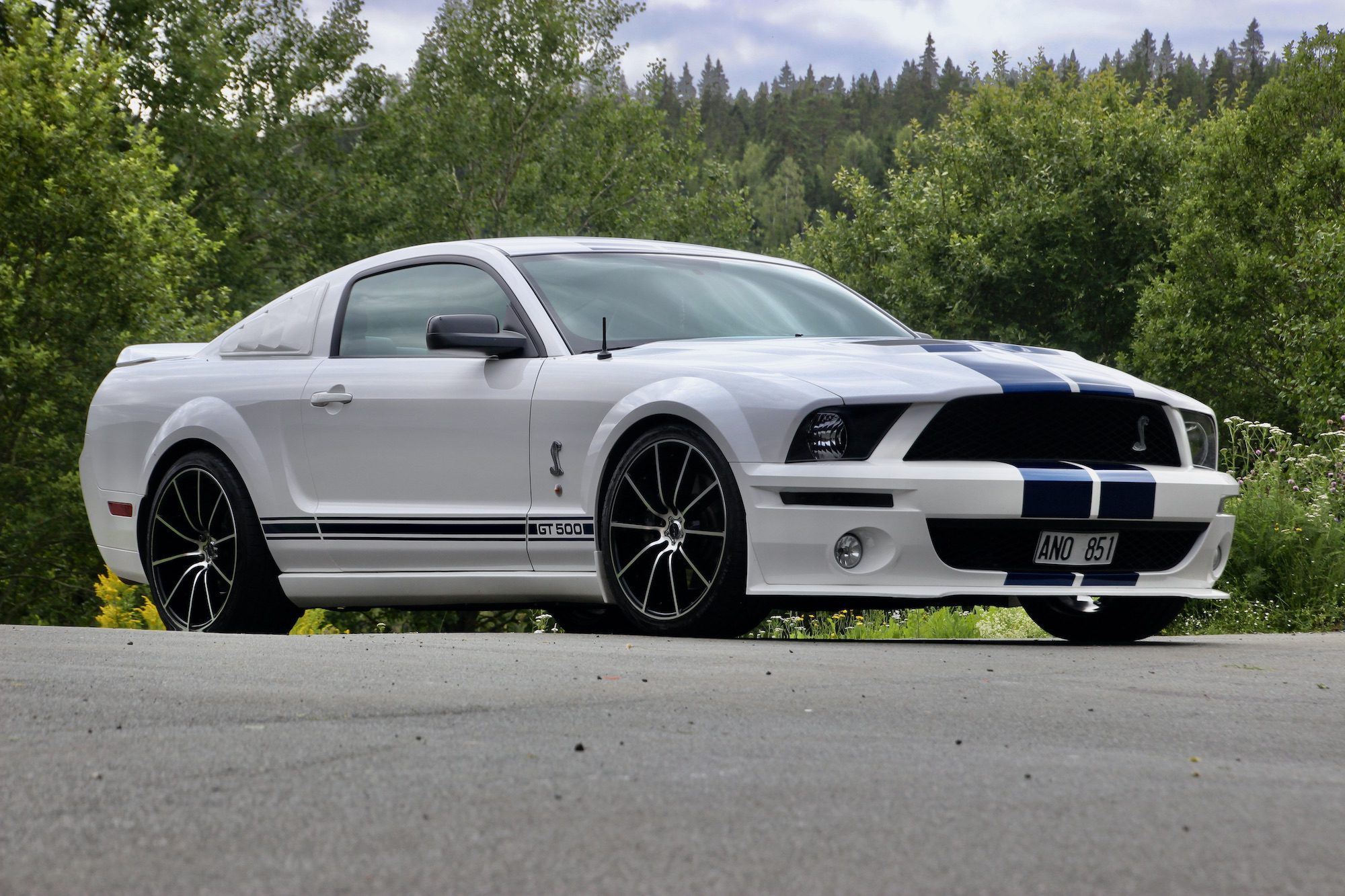 Fabriks kompressormatad V8 på 500+ Hästar
6-Speed Manual
Vit med Blå Shelby Stripes

***SÅLD***